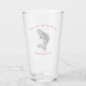Ich fische, weil Ehebruch schwer ist... Glas (Rückseite)