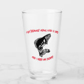 Ich fische, weil Ehebruch schwer ist... Glas (Vorderseite)