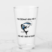 Ich fische, weil Ehebruch schwer ist... Glas (Vorderseite)