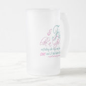 Ich fische wie ein Fanggerät für Mädchen Mattglas Bierglas (VorderseiteRechts)