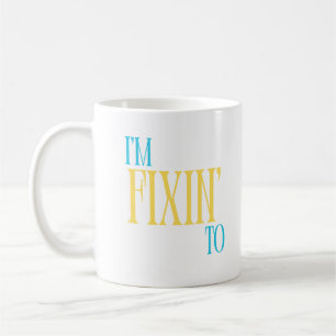Ich fixe mich auf die südliche Tasse in blau und g