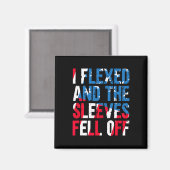 Ich flechte und die Ärmel fielen von der amerikani Magnet (Vorderseite/Rückseite)