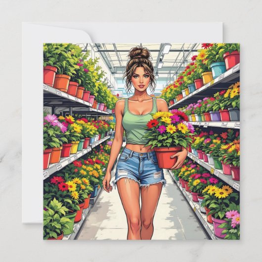 Ich flehe deinen Garten an | Funny Puff für den Fr Karte (Vorderseite)