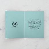 Ich flehe dich an!-Entschuldigung/Niedlicher Hund Karte (Innenseite)