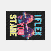 Ich flex you starre fleecedecke (Vorderseite (Horizontal))