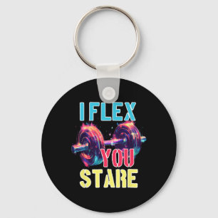 Ich flex you starre schlüsselanhänger