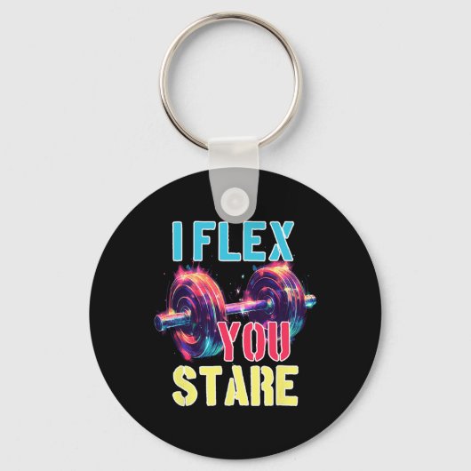 Ich flex you starre schlüsselanhänger (Vorderseite)