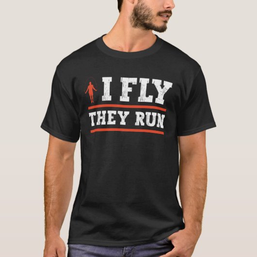 Ich fliege, dass sie die Fitness des Sprungbretts  T-Shirt (Vorderseite)