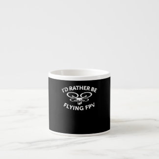 Ich fliege eher Vintage Geschenke für FPV Drone Pi Espressotasse