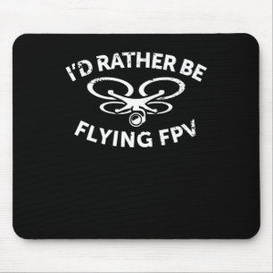 Ich fliege eher Vintage Geschenke für FPV Drone Pi Mousepad