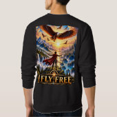 Ich fliege frei Fantasy Eagle Sweatshirt (Rückseite)