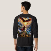 Ich fliege frei Fantasy Eagle Sweatshirt (Schwarz voll)