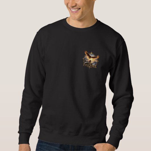 Ich fliege frei Fantasy Eagle Sweatshirt (Vorderseite)