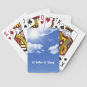 "Ich fliege lieber" Flugzeug Classic Playing Cards Spielkarten (Rückseite)