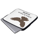 Ich fliege lieber. laptopschutzhülle (Vorne Knopf)
