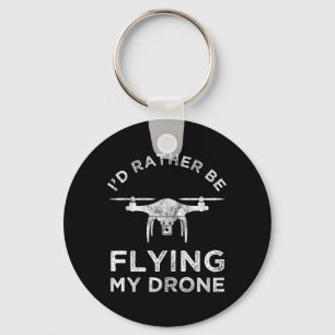 Ich fliege lieber meine Drohne Schlüsselanhänger