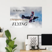 Ich fliege lieber. poster (Heimbüro)