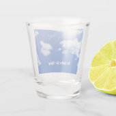 "Ich fliege lieber" Sky Flugzeug Shot Glass Schnapsglas (Rückseite)
