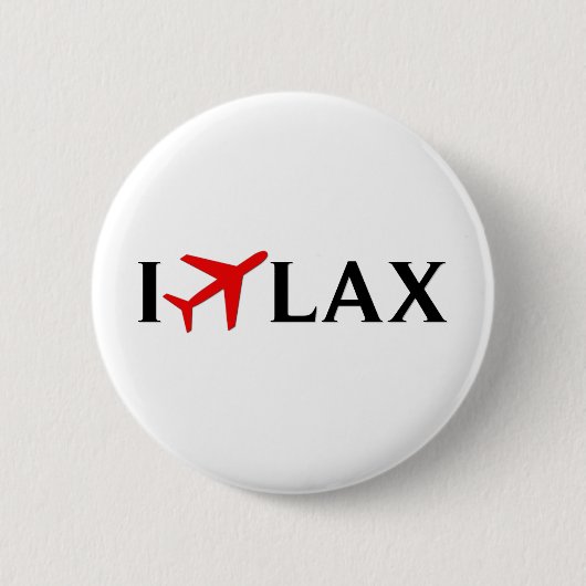 Ich fliege LOCKERES - internationaler Flughafen Button (Vorderseite)