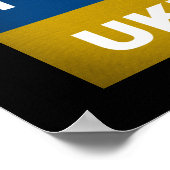 Ich fliege mit der Ukraine, dem Nationalen Nachtig Poster (Ecke)