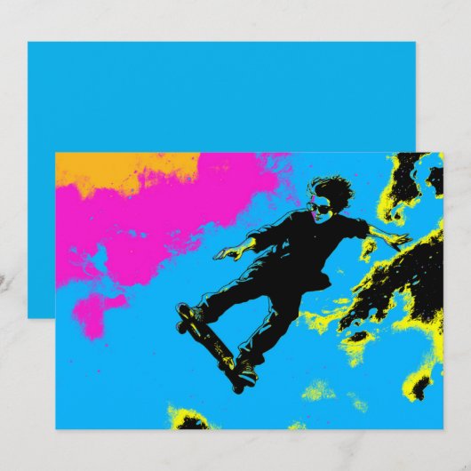 Ich fliege - Skateboarder (Vorne/Hinten)