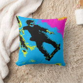 Ich fliege - Skateboarder Kissen (Decke)