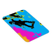 Ich fliege - Skateboarder Magnet (Rechte Seite)