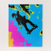 Ich fliege - Skateboarder Puzzle (Vertikal)