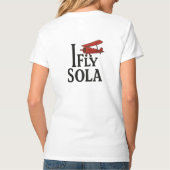 Ich fliege Sola: Furchtlose Flügel T-Shirt (Rückseite)