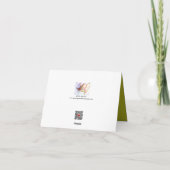 Ich fliege weg(2) Note Card Dankeskarte (Rückseite)