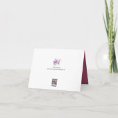 Ich fliege weg(4) Faltkarte Dankeskarte (Rückseite)