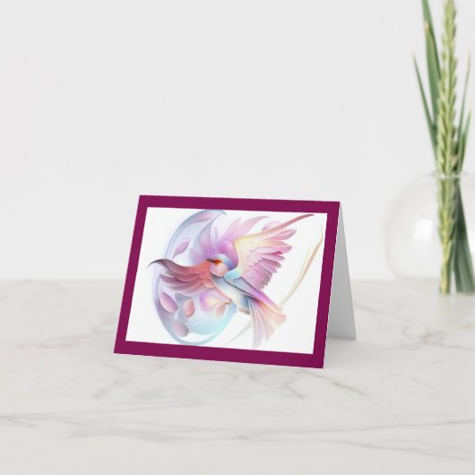 Ich fliege weg(4) Faltkarte Dankeskarte (Vorderseite)