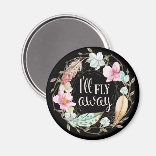 Ich fliege weg - Christlich Hymn Magnet (Vorderseite/Rückseite)