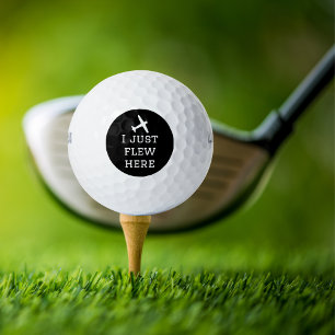 Ich flog einfach hierher, lustig, Cool, fliegerisc Golfball