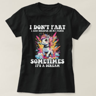 Ich flüstere in meinen Hosen ein kurzes Zitat T-Shirt