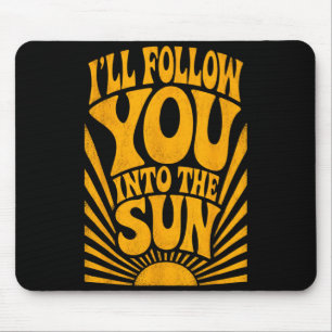 Ich folge in die Sonne Sommer Retro 90er Grafik Mousepad