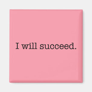 Ich folge inspirierend Erfolgs-Zitat Magnet