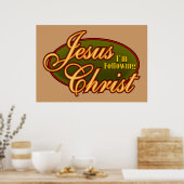 Ich folge Jesus Christus Poster (Küche)