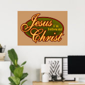 Ich folge Jesus Christus Poster (Heimbüro)