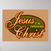 Ich folge Jesus Christus Poster (Vorne)