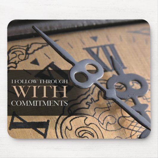 "Ich folge" Motivation Affirmation Mousepad (Vorne)