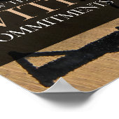 "Ich folge" Motivation Affirmation Poster (Ecke)