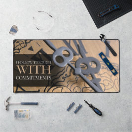 "Ich folge" Motivation Affirmation Schreibtischunterlage