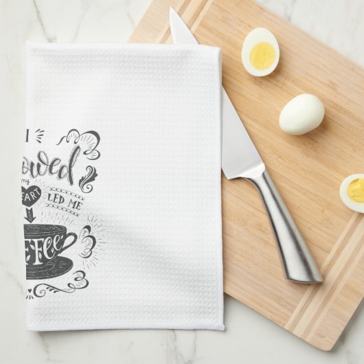 Ich folgte meinem Herzen und es brachte mich zum K Geschirrtuch (Viertel Falte)