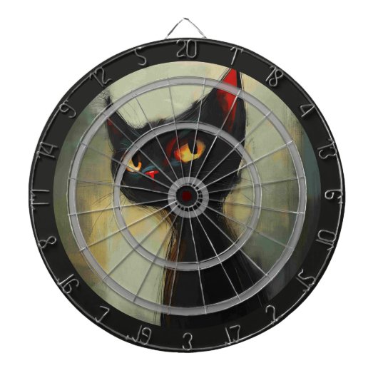 Ich fordere dich heraus, den Dartpfeil Schwarze Ka Dartscheibe (vorne)
