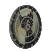 Ich fordere dich heraus, den Dartpfeil Schwarze Ka Dartscheibe (Vorderseite Links)