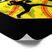 Ich fordere dich heraus, die Softll-Catcher-Game-D Poster (Ecke)
