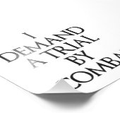 Ich fordere einen Versuch durch Kampf Fotodruck (Ecke)