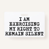 Ich fordere mein Recht auf freie Meinungsäußerung  Ausweis (Rückseite)