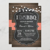 Ich fordere Rustikale Hochzeitsangriffe durch GRIL Einladung (Vorne/Hinten)